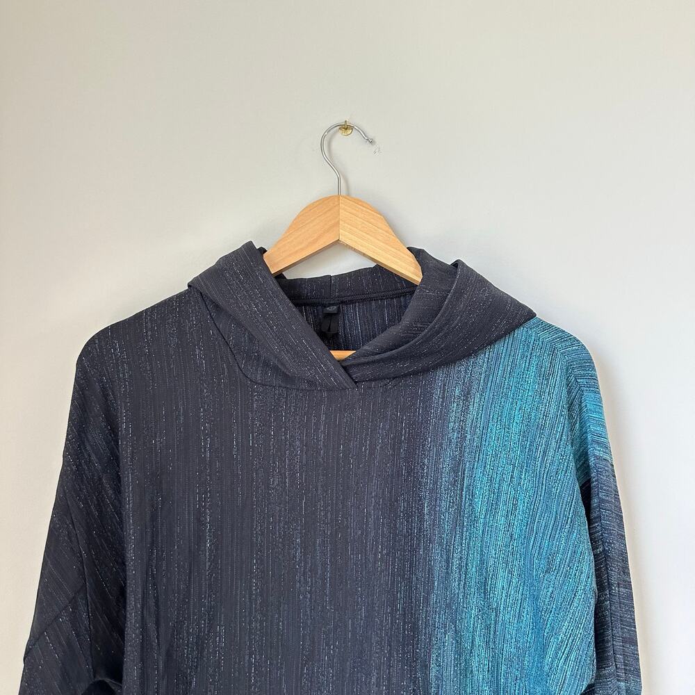 Lululemon Varsa Lab Ombre Hoodie Pullover Aurora Glow Jacquard Black Navy S - Picture 6 of 9